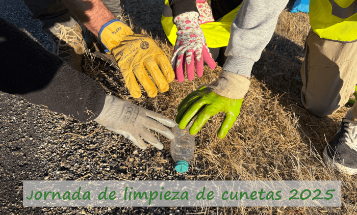 Jornada de limpieza de cunetas 2025 limpiando carreteras sayago